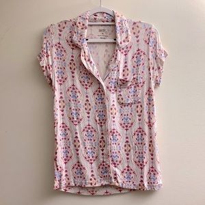 Gillian & O’Malley Soft Button-Down Sleep Shirt in XS Modal Cozy